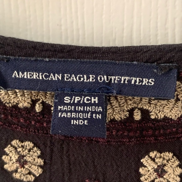 American Eagle Outfitters black boho dress size small - Picture 3 of 6